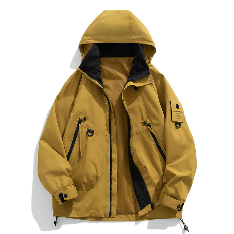 Raymund - Elegant waterproof men's hooded jacket
