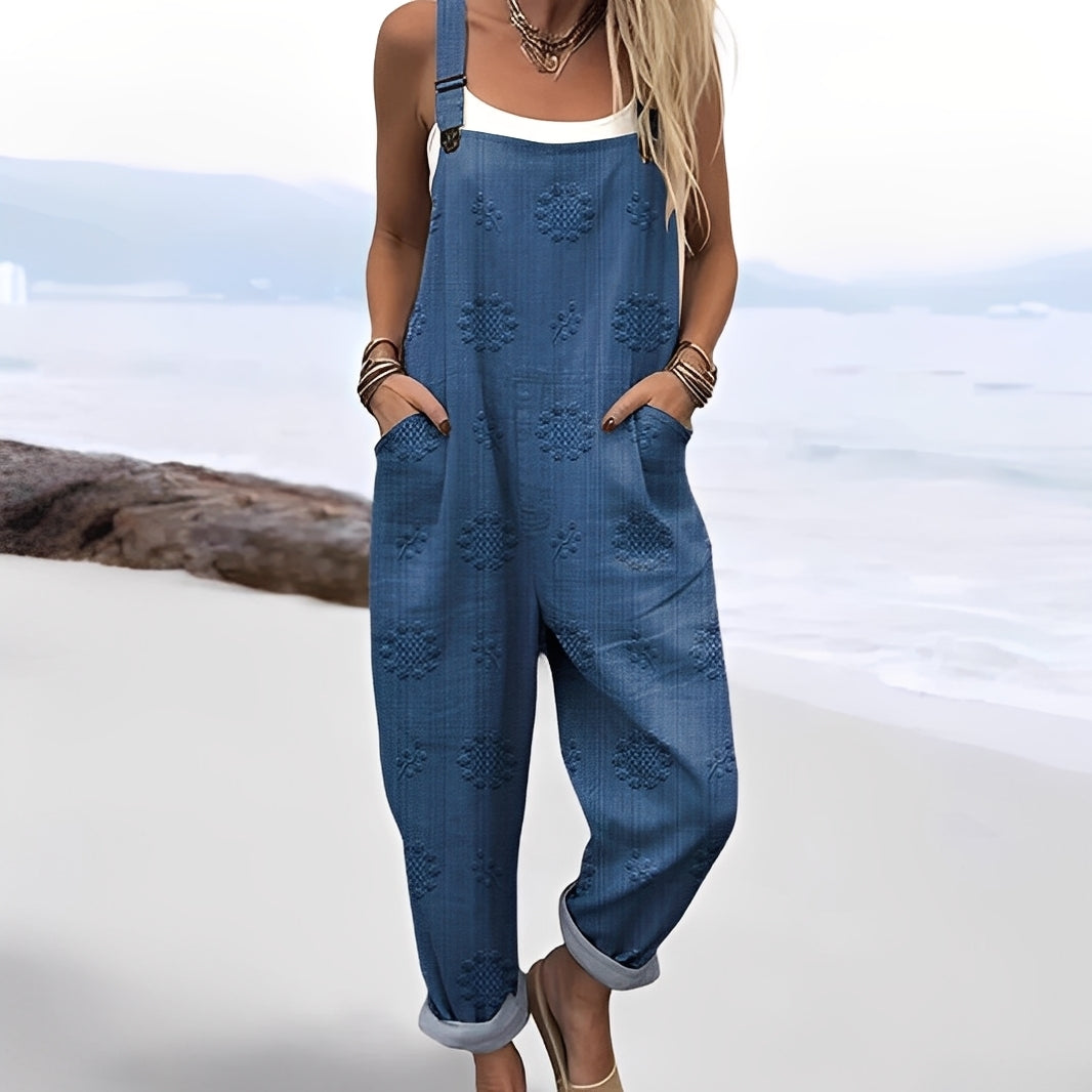 Gladys - Artistic wide jumpsuit for women