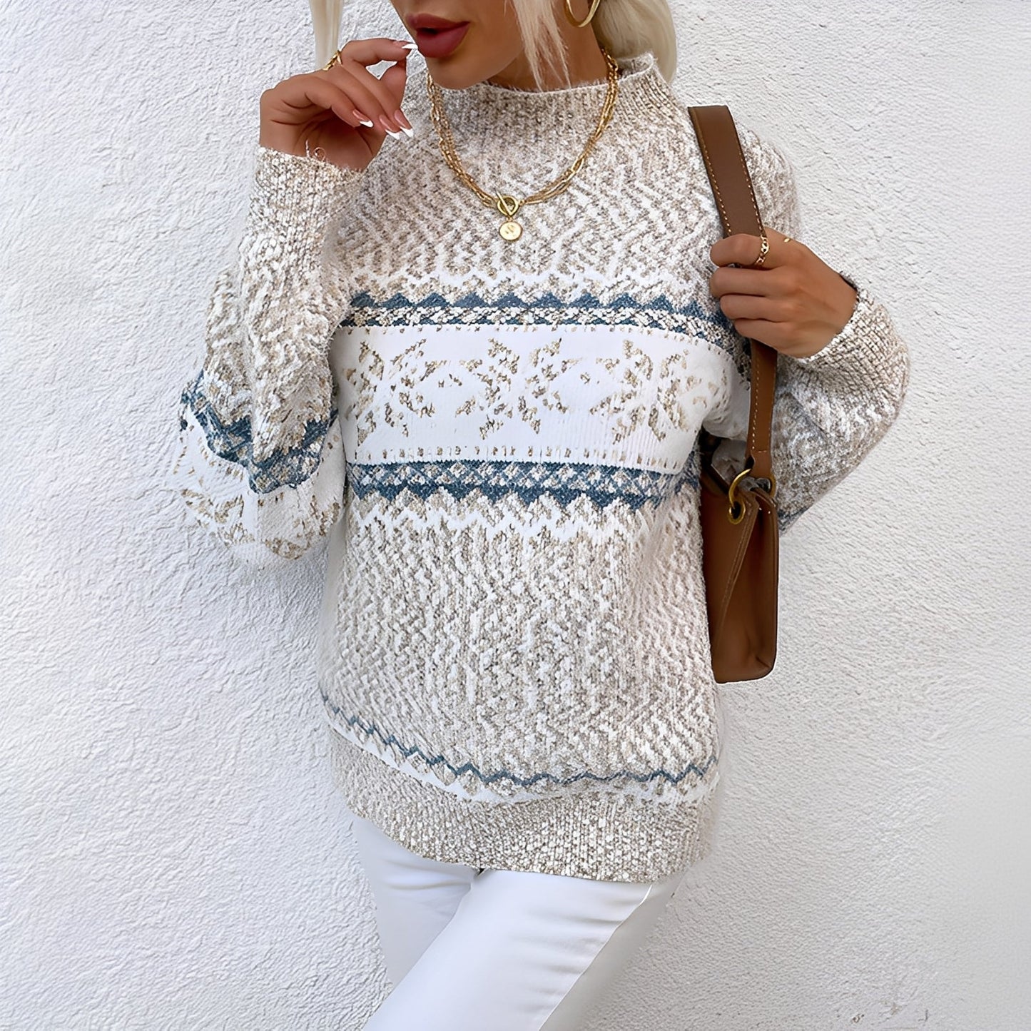 Joselyne - Winter wool sweater for women