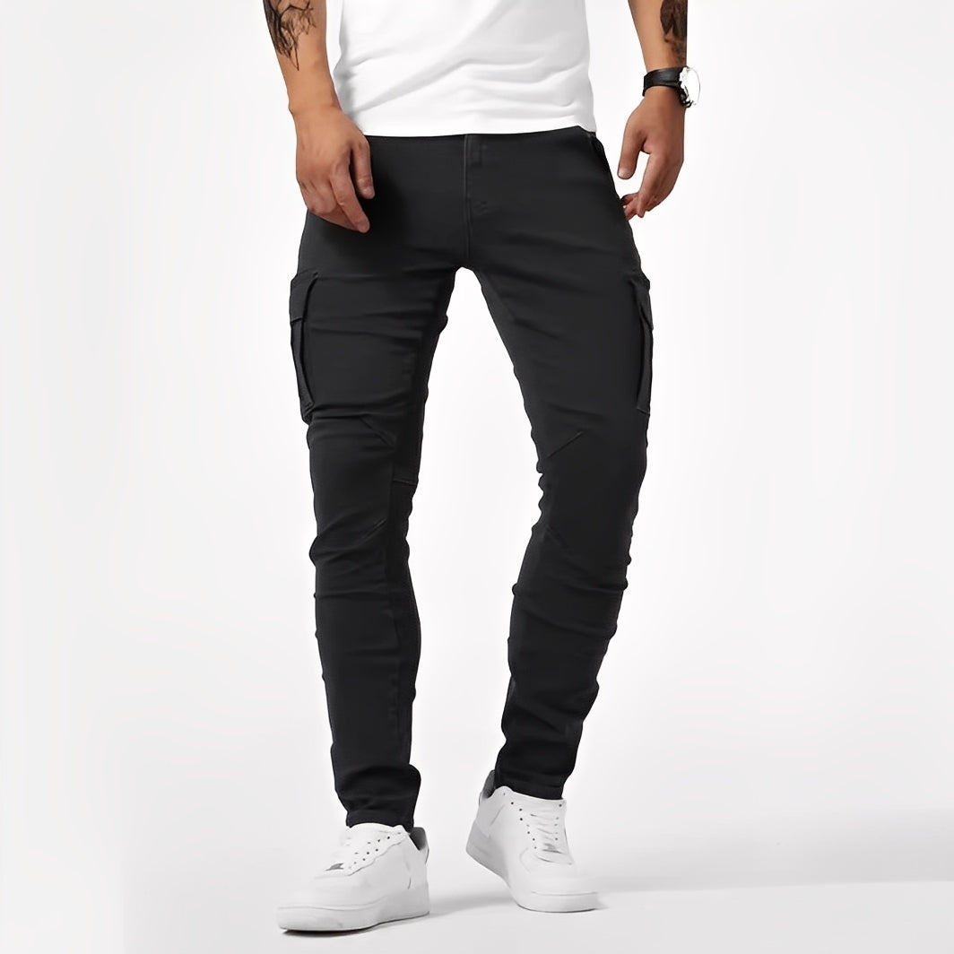 Franck - Casual stretch cargo pants for men