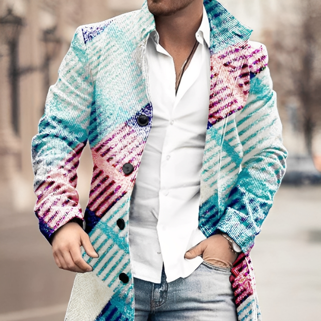 Louison - Elegant men's coat with buttons