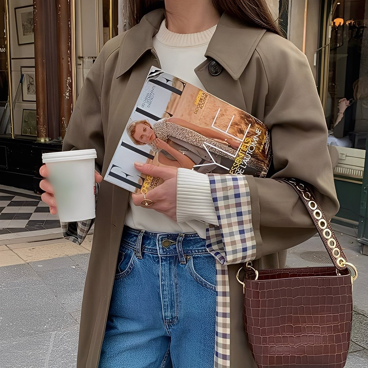 Connie - Elegant Long Women's Trench Coat