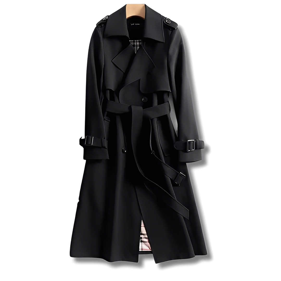 Élodie - Classic women's winter coat with belt