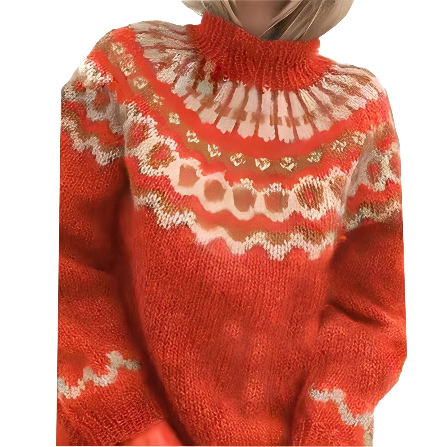 Fiona - Women's knitted turtleneck sweater
