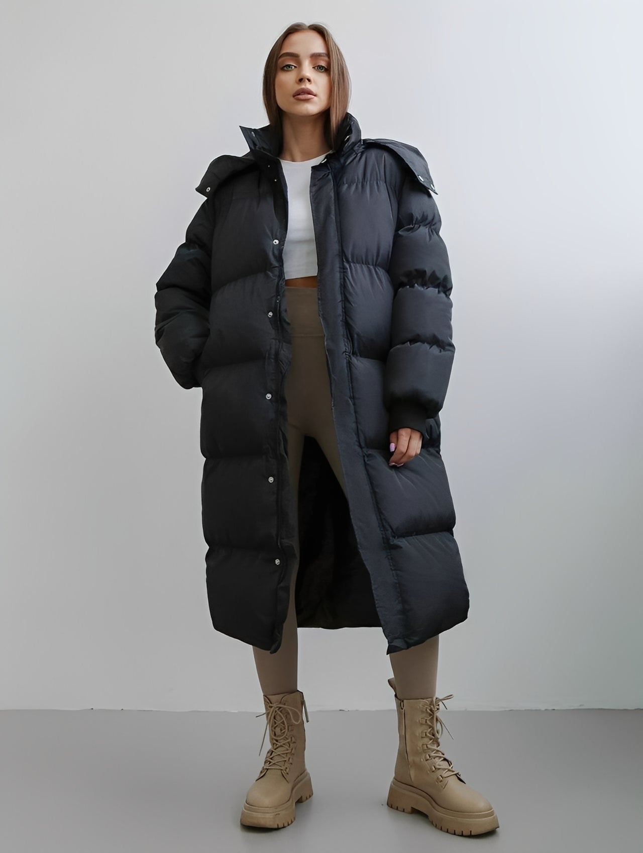 Eloise - Modern, casual cut women's hooded coat