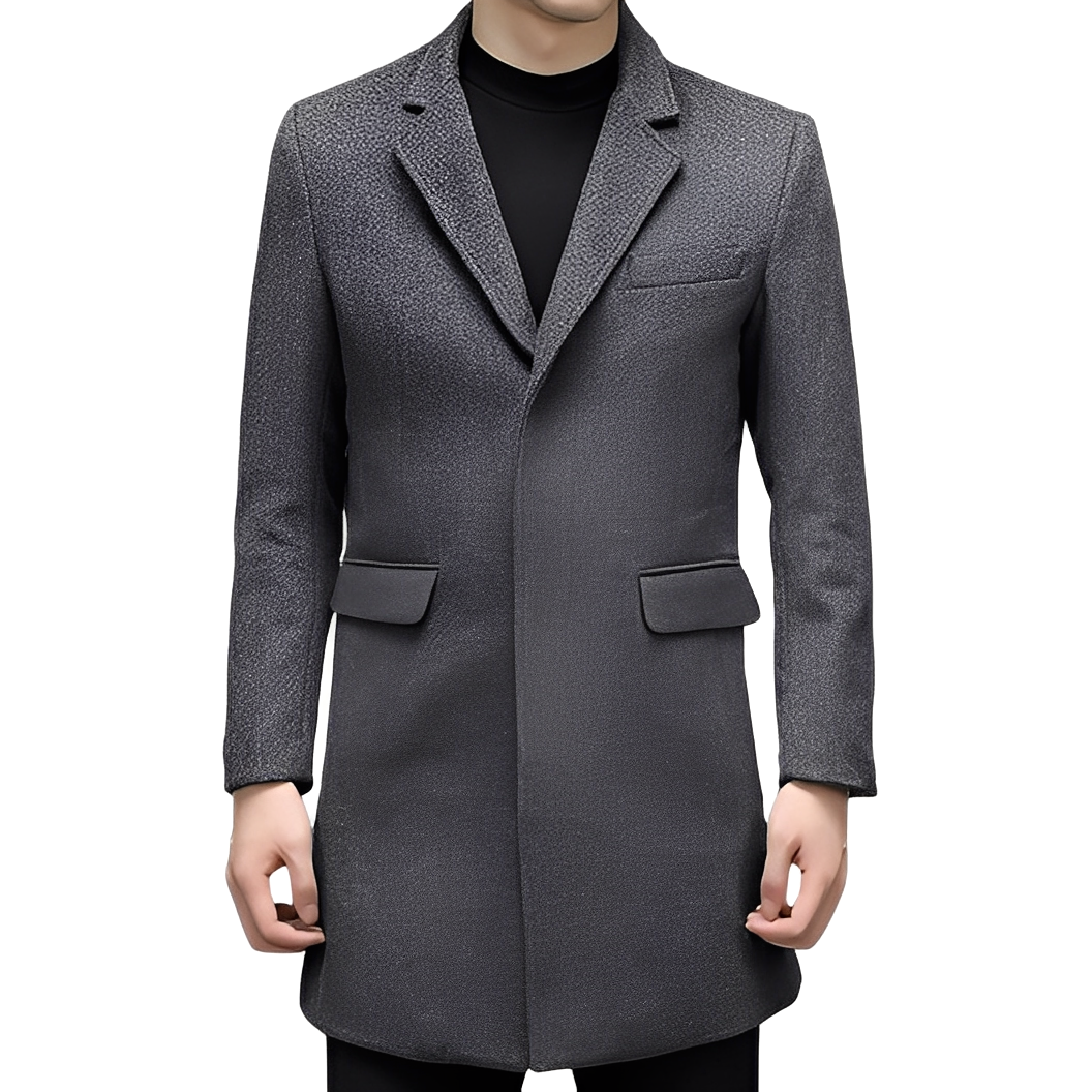 Robert - Stylish, warm wool coat for men