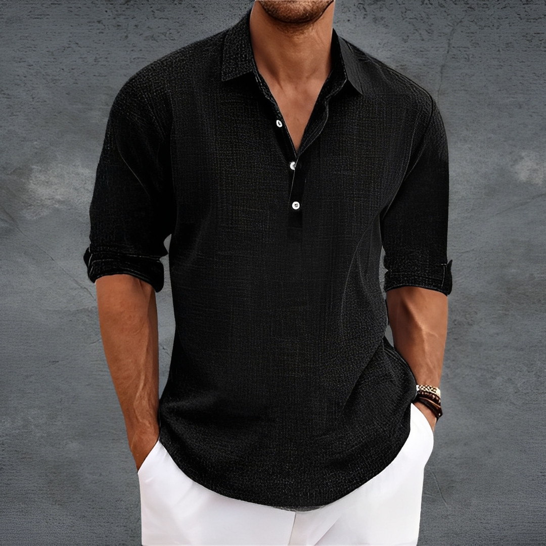 Nathanaël - Klassisches Langarmhemd für Herren