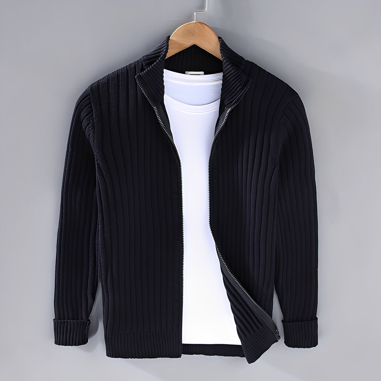Jacquy - Modern men's knit cardigan