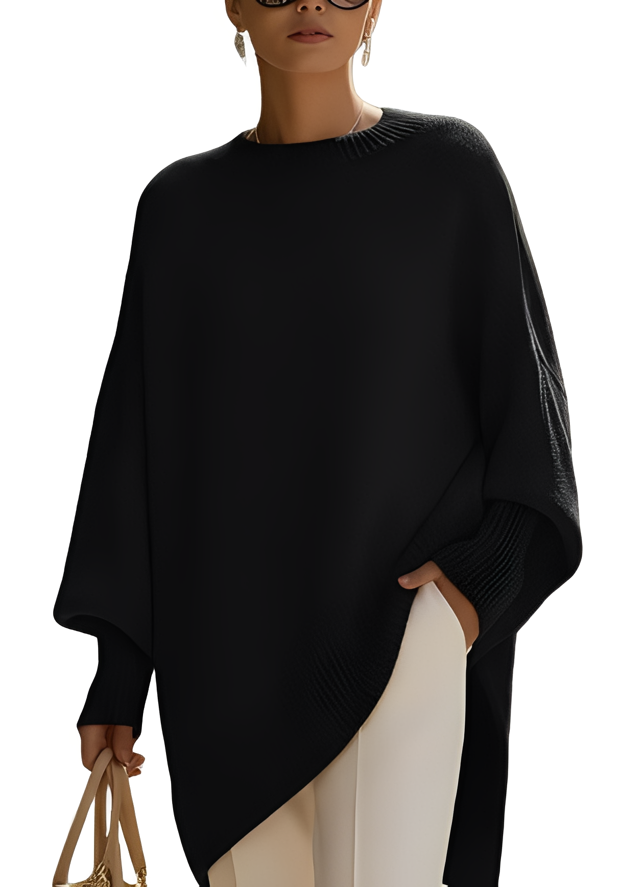 Pamella - Fashionable cashmere oversized sweater for women