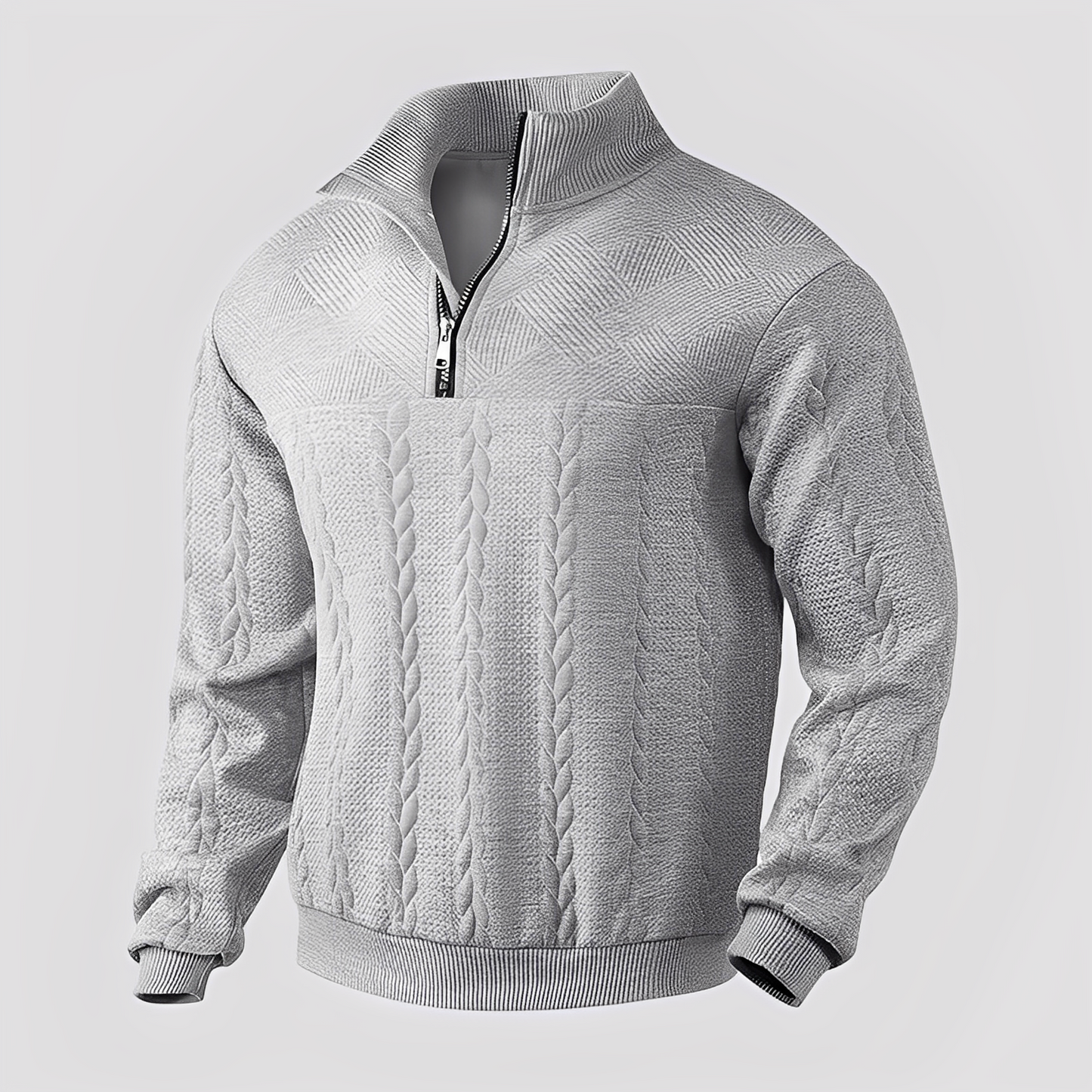 Warren - Classic women's cashmere sweater with zipper