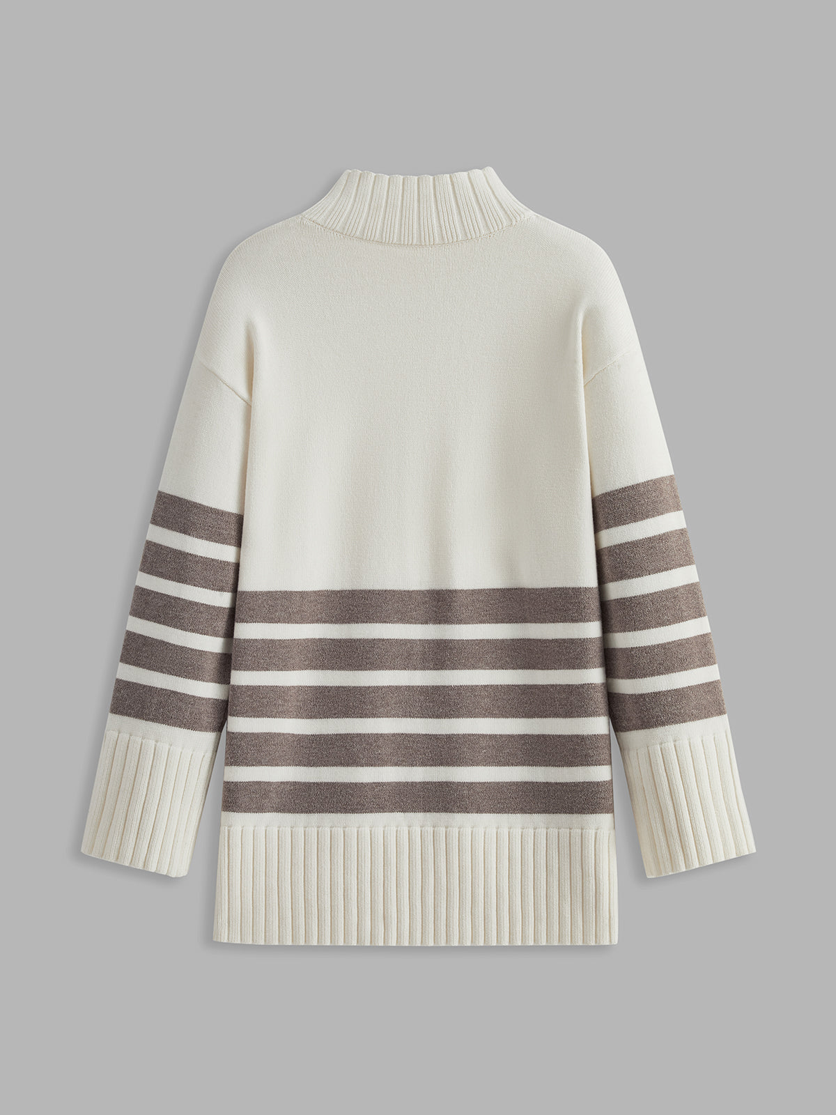 Colette – Gestreifter Mock-Neck-Pullover