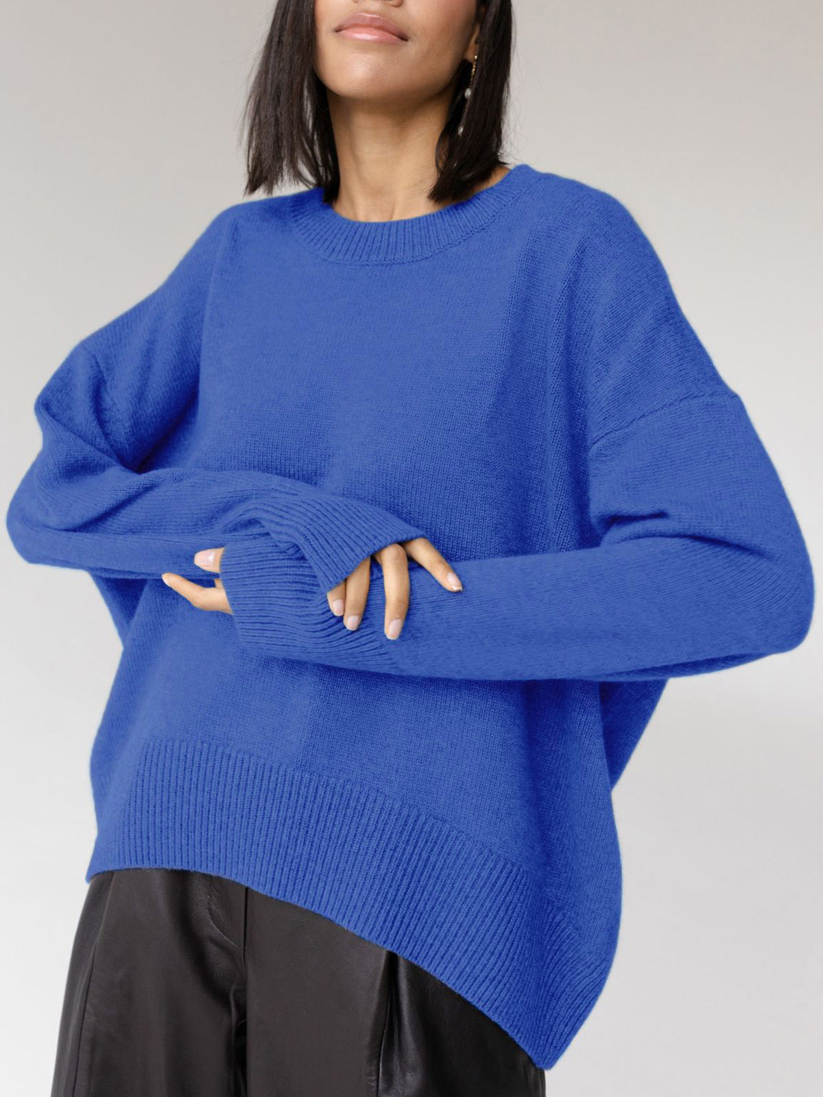 Amara – Oversized Pullover „Zuckerwatte“