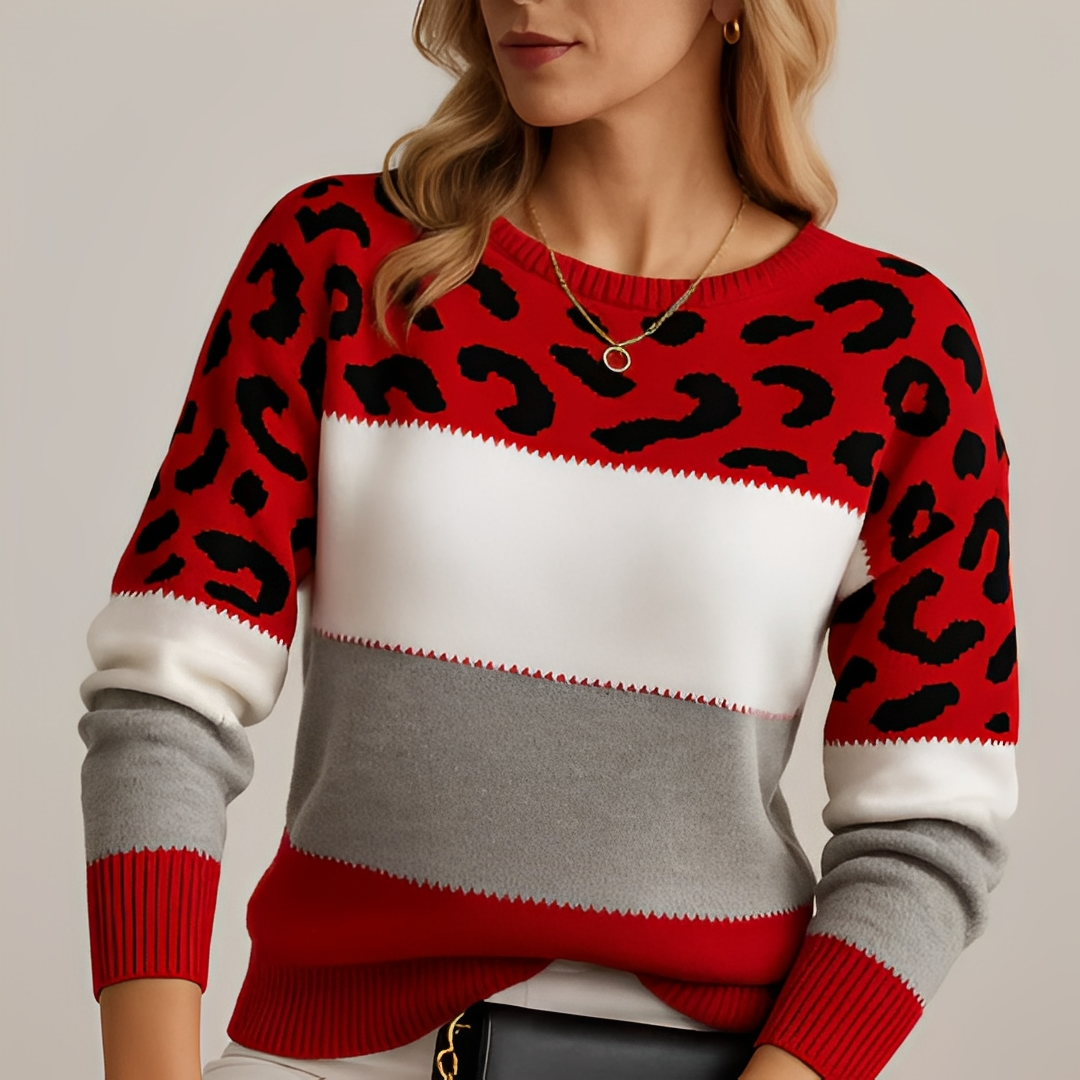 Raphaëlle - Fashionable Patterned Sweater for Women