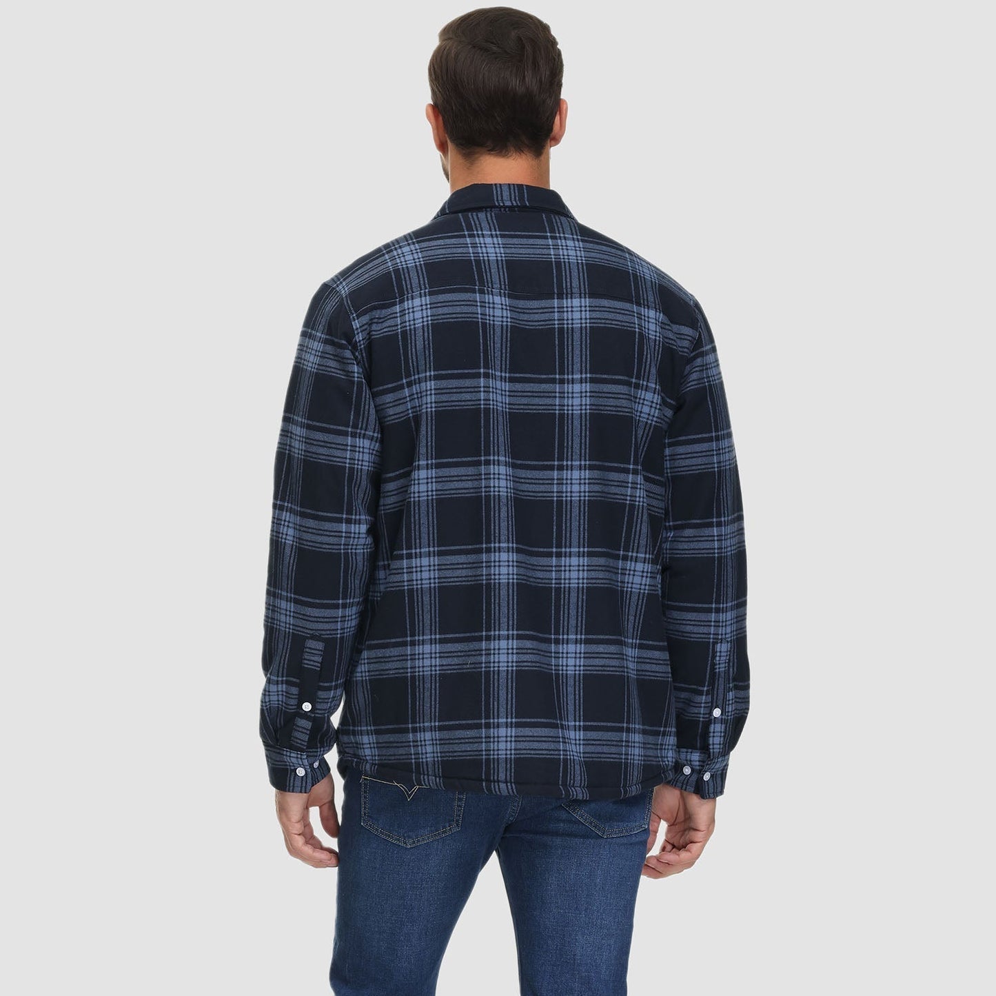 Marlon – Karierte Winter Overshirtjacke für Herren