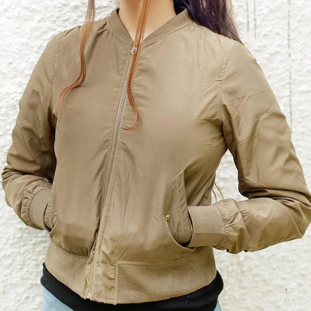 Lässige Zip-Up Jacke