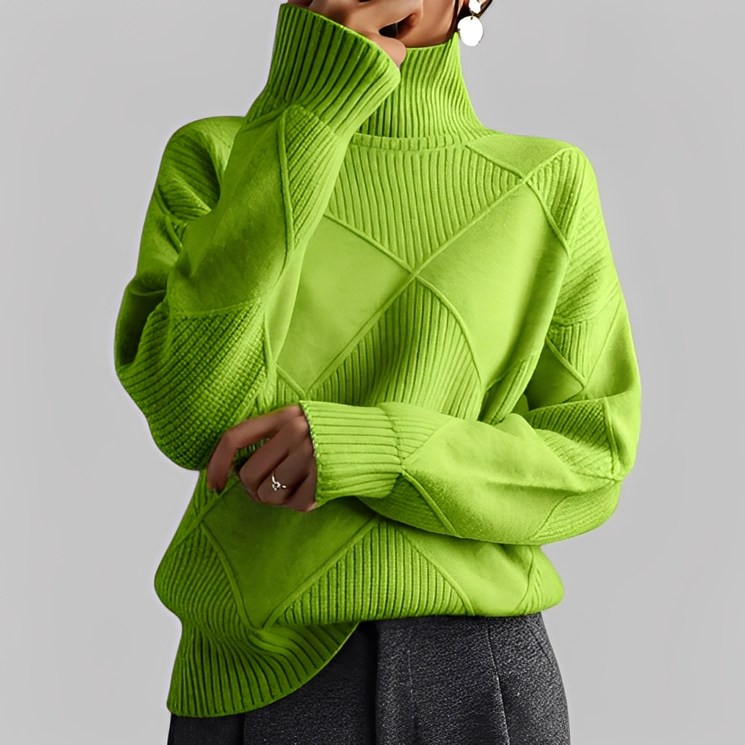 Mariette - Oversize-Rollkragenpulli für Damen im Winter