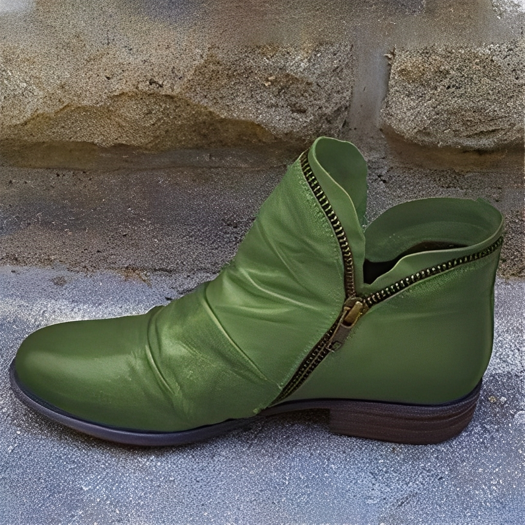 Maïa - Stylish Women's Leather Ankle Boots