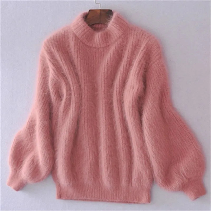 Brenda – Vintage Pullover im Angora-Stil