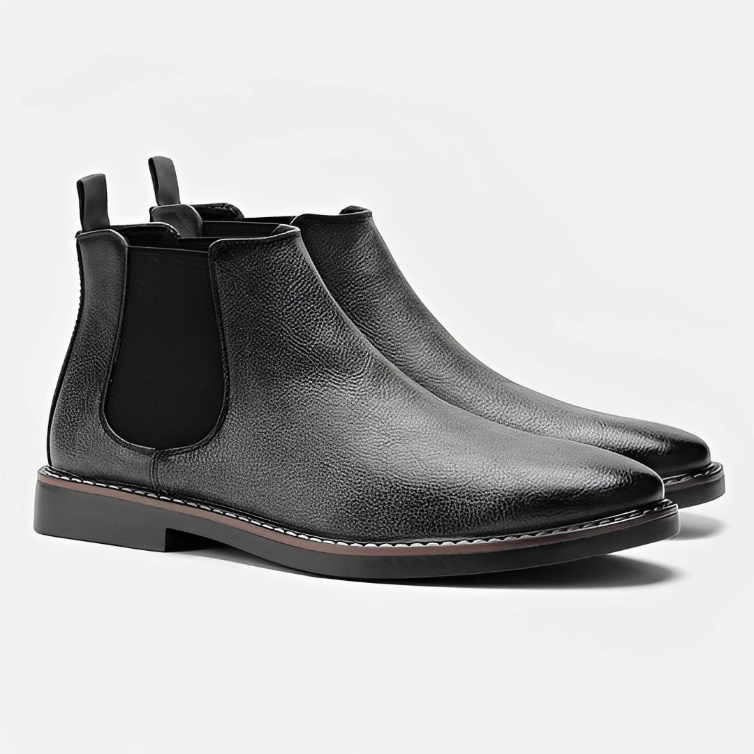 Sibylle - Simple Leather Boots for Men