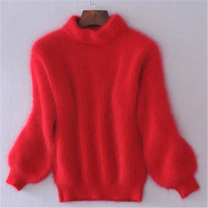 Brenda – Vintage Pullover im Angora-Stil