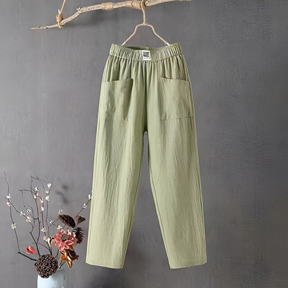 Elodie - women's pants made of cotton and linen