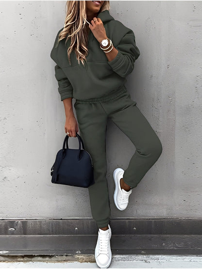 Dianna - Trendy women's jogging set with hood