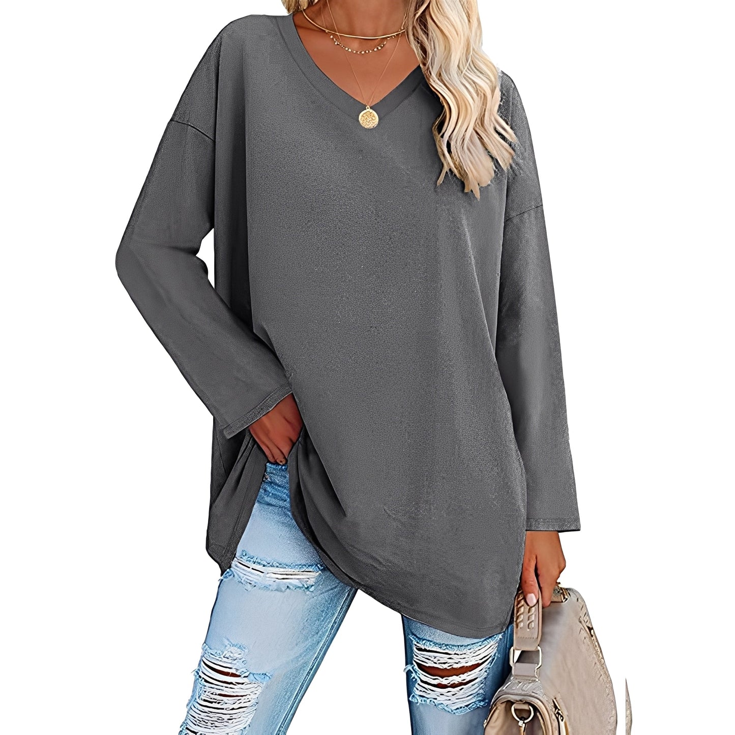 Laëtitia - Stylish, casual women's blouse with long sleeves