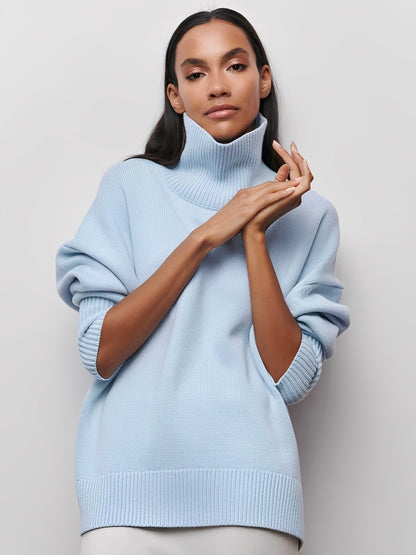 Marva - Stylish women's turtleneck sweater that keeps warm