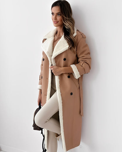 Sharyn - Stylish and warm women's coat with lapels