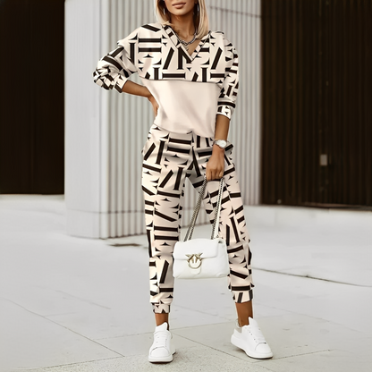 Chenafe - Dwuczęściowy elegancki zestaw dla kobiet