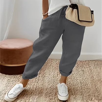 Jacinthe - women's pants with drawstring for comfort