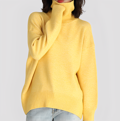 Nylah - Simple, oversized women's turtleneck sweater