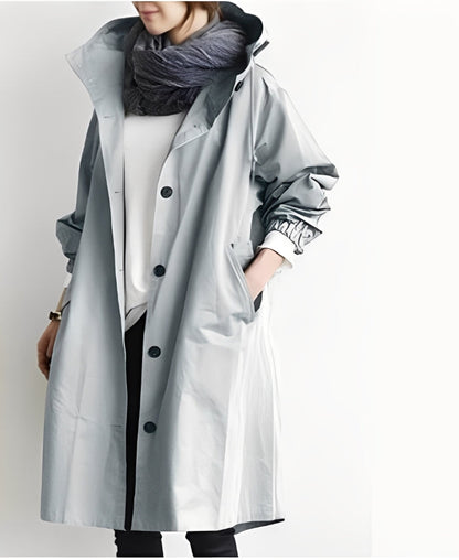 Alicia - women's trench coat with hood