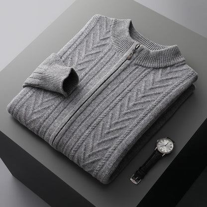 Henry - Elegant, warm men's sweater with zipper