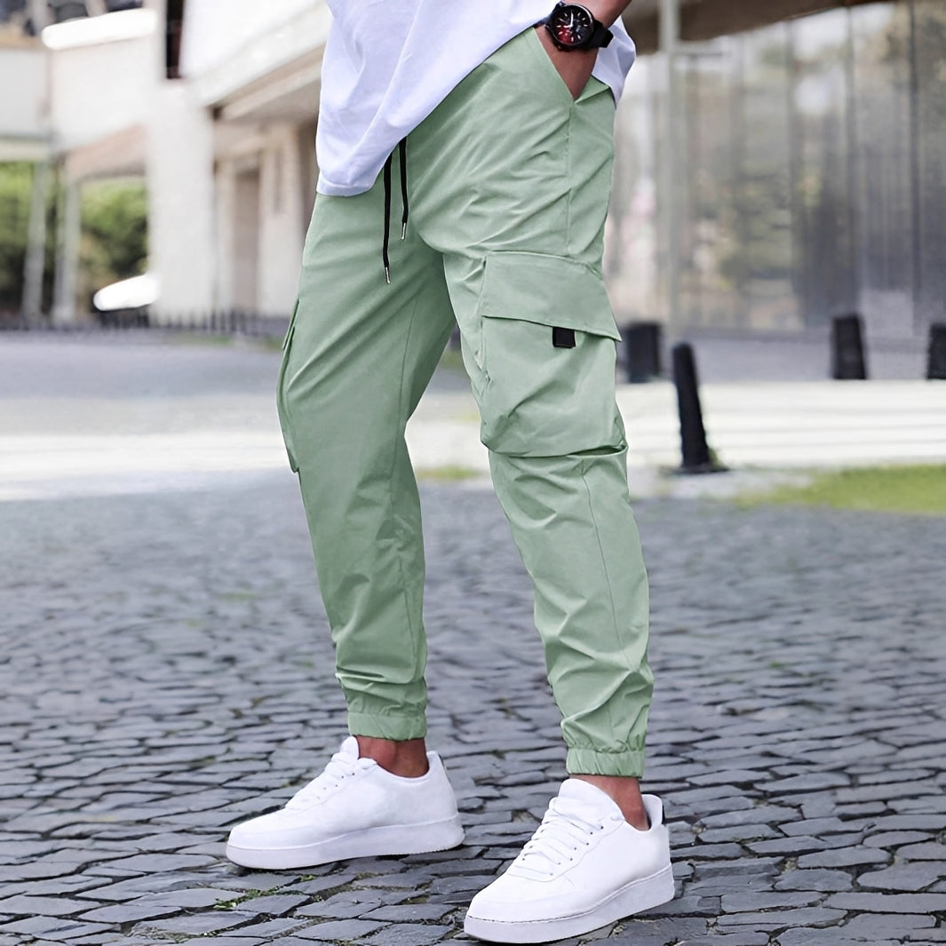 Ollie - Lässige, elastische Cargo-Jogginghose für Herren