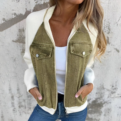 Libby - Bequeme Damen-Jeansjacke mit Raglanärmeln