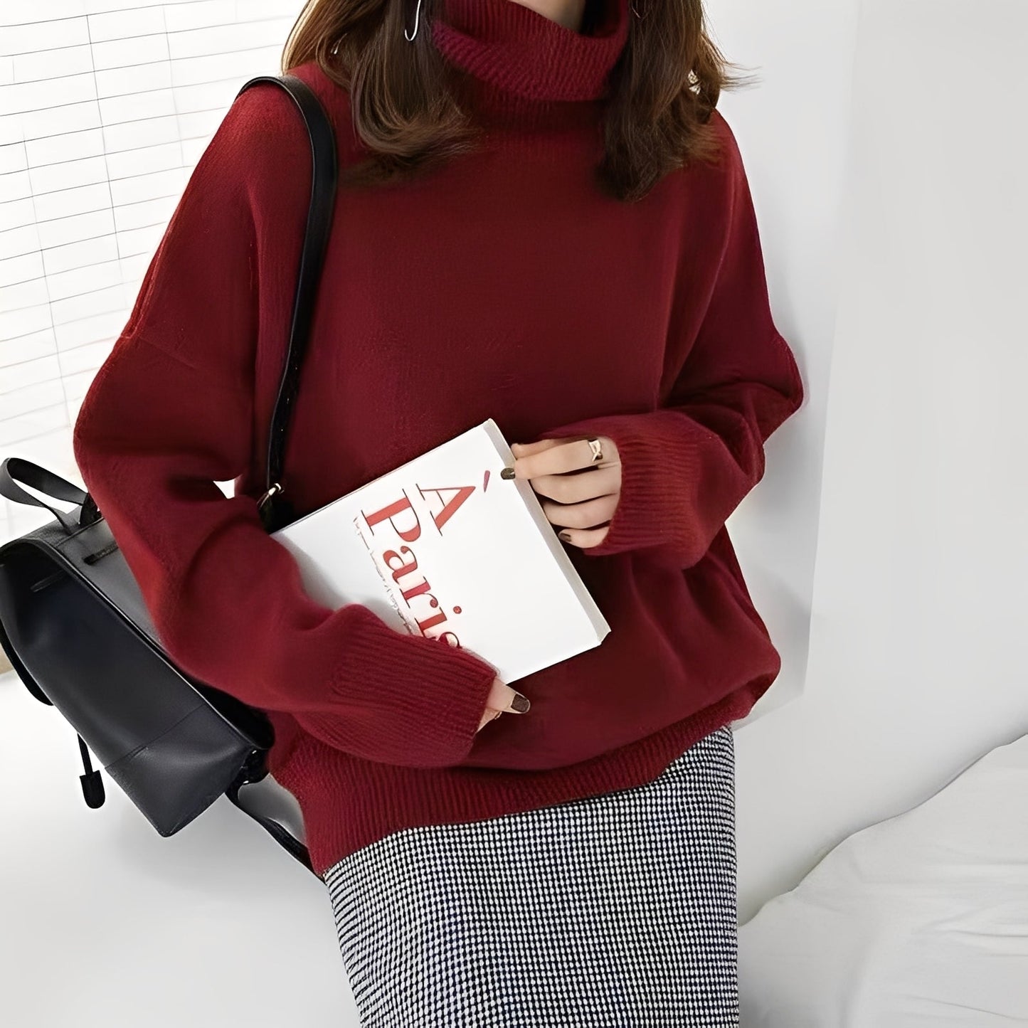 Clémentine - Stylish women's turtleneck sweater
