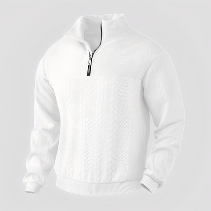 Warren - Classic women's cashmere sweater with zipper