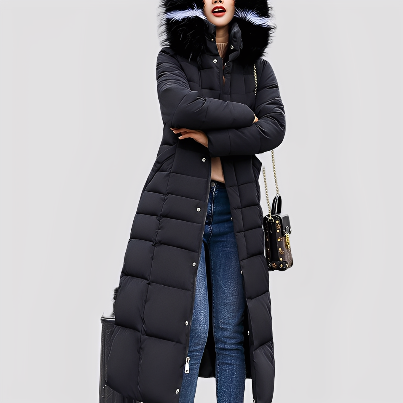 Mollie - Elegant, Lined Women's Long Coat