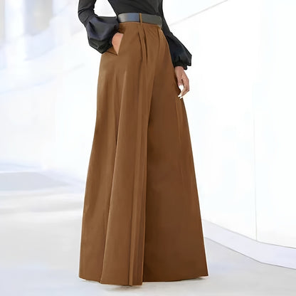 Ashley - Elegant, wide-cut bell-bottom pants for women