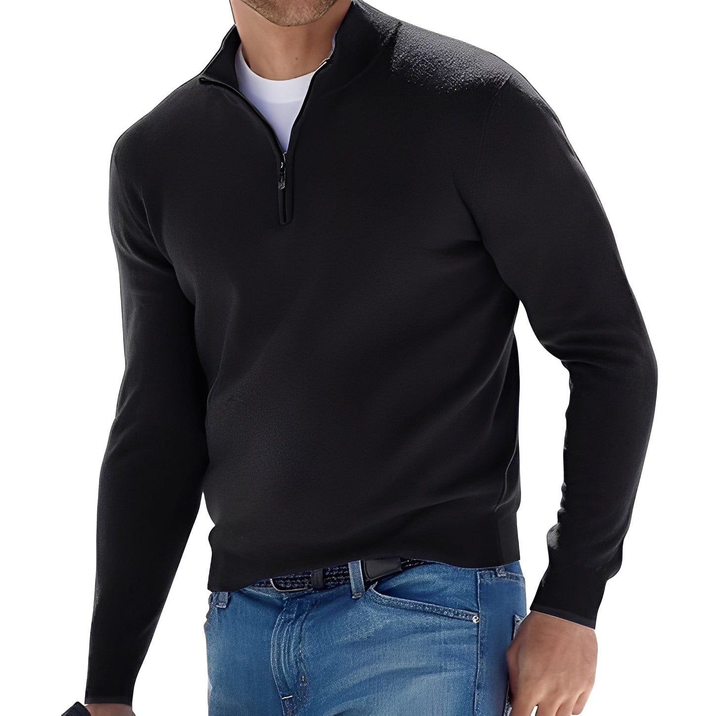 Ralph – Komfortabler Herren-Kaschmirpullover mit Zipper