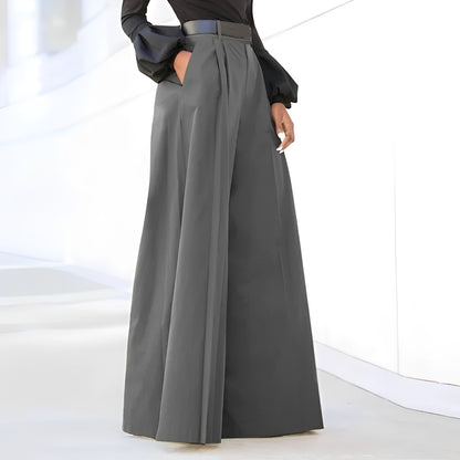 Ashley - Elegant, wide-cut bell-bottom pants for women