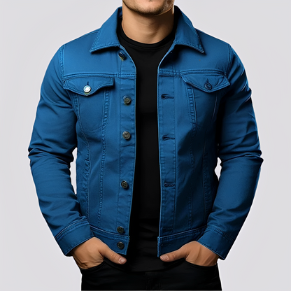 Maxwell - Vintage men's denim jacket made from durable denim