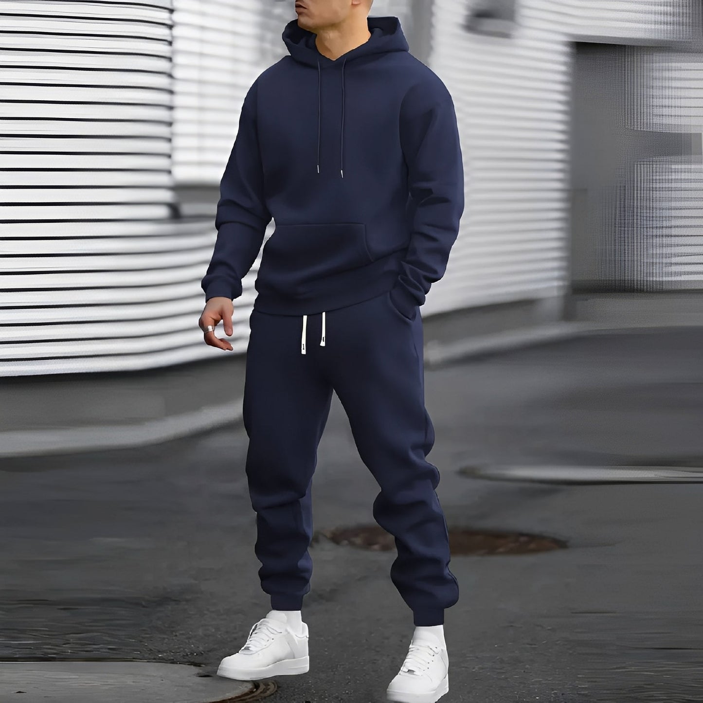 Aamon - Anzug Kapuzenpullover und Hose für Herren