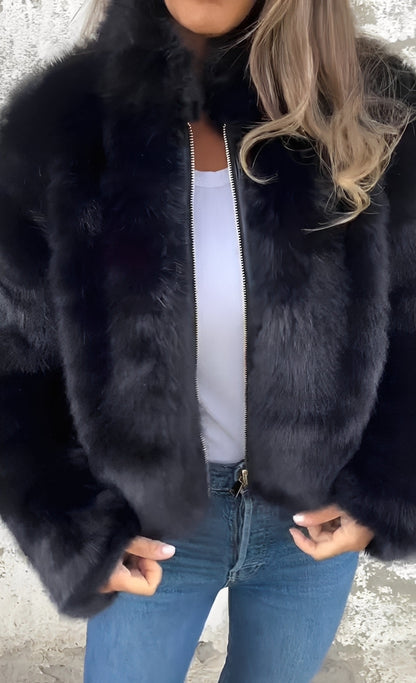 Amanda - Contemporary Women's Plush Coat