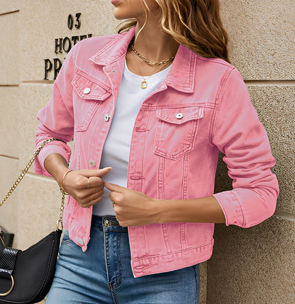 Alicia - women's denim jacket in relaxed retro style