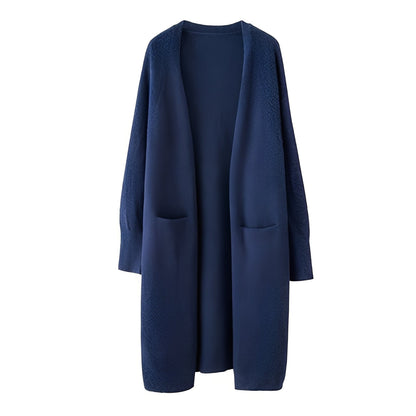 Claudie - Women's cardigan in classic long style