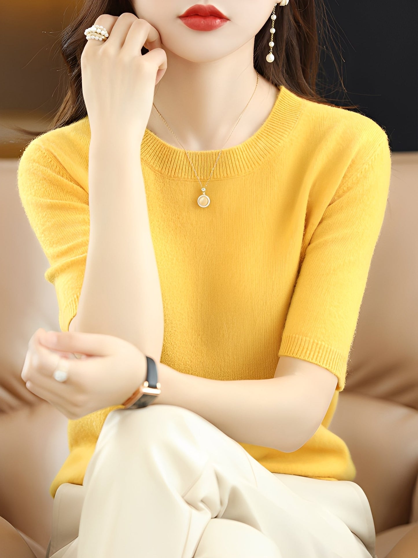 Blandine - short-sleeve pullover for women