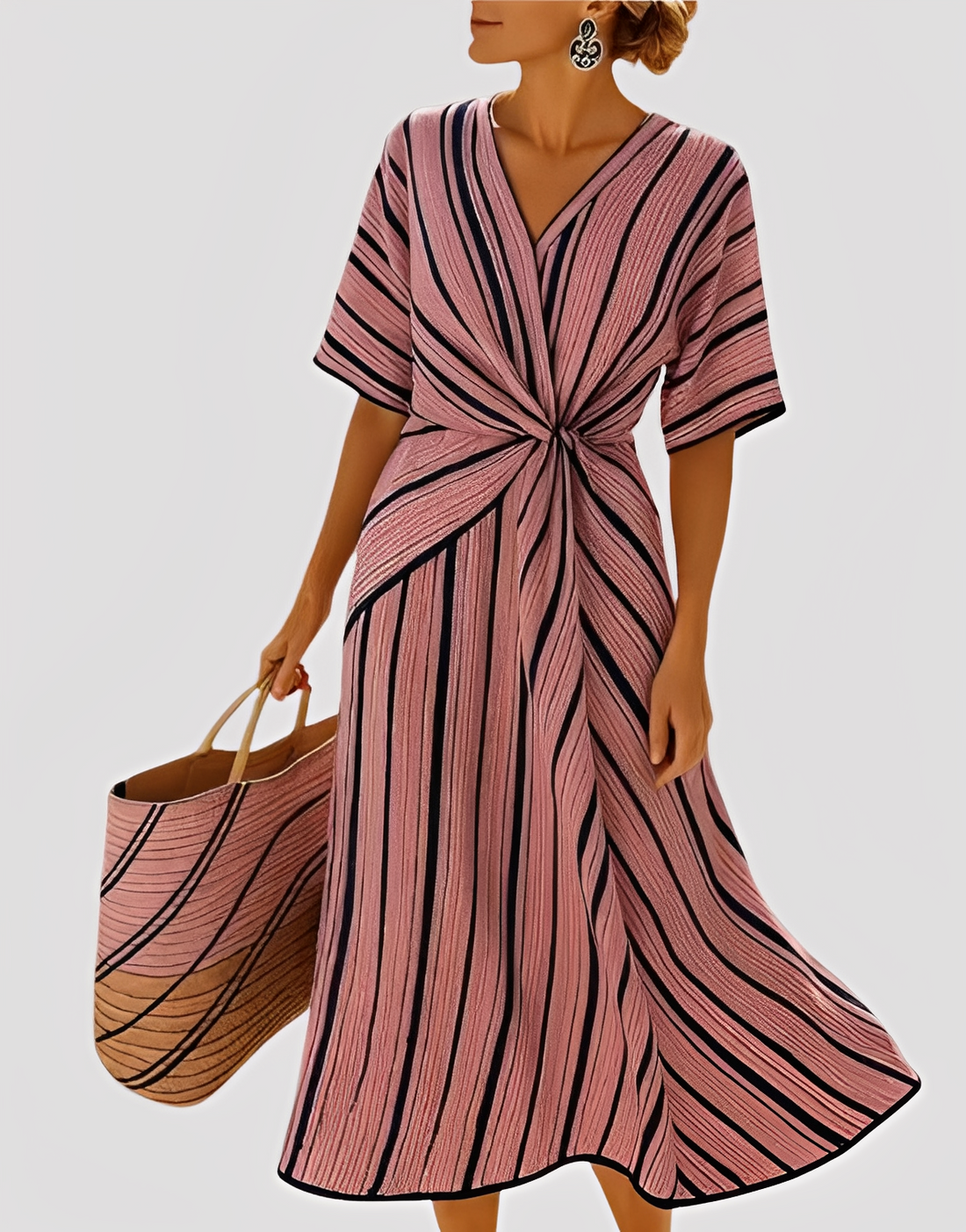 Mabel - Elegantes, lässig geschnittenes Damen-Maxikleid