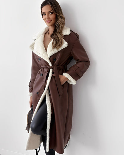 Sharyn - Stylish and warm women's coat with lapels